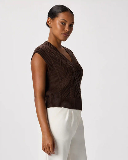 Australian Merino Wool Cable Sweater Vest