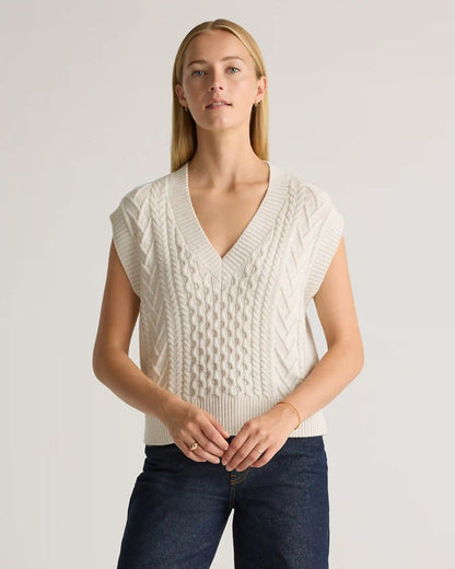 Australian Merino Wool Cable Sweater Vest