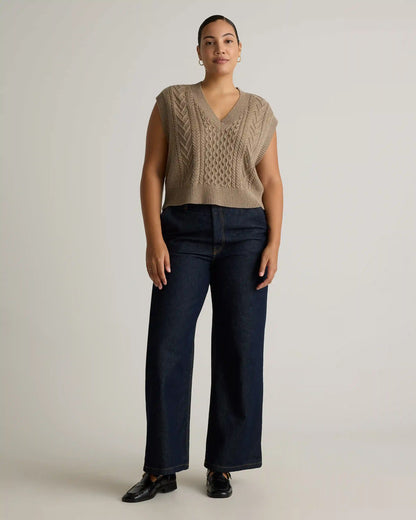 Australian Merino Wool Cable Sweater Vest