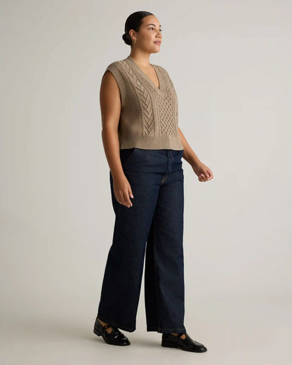 Australian Merino Wool Cable Sweater Vest