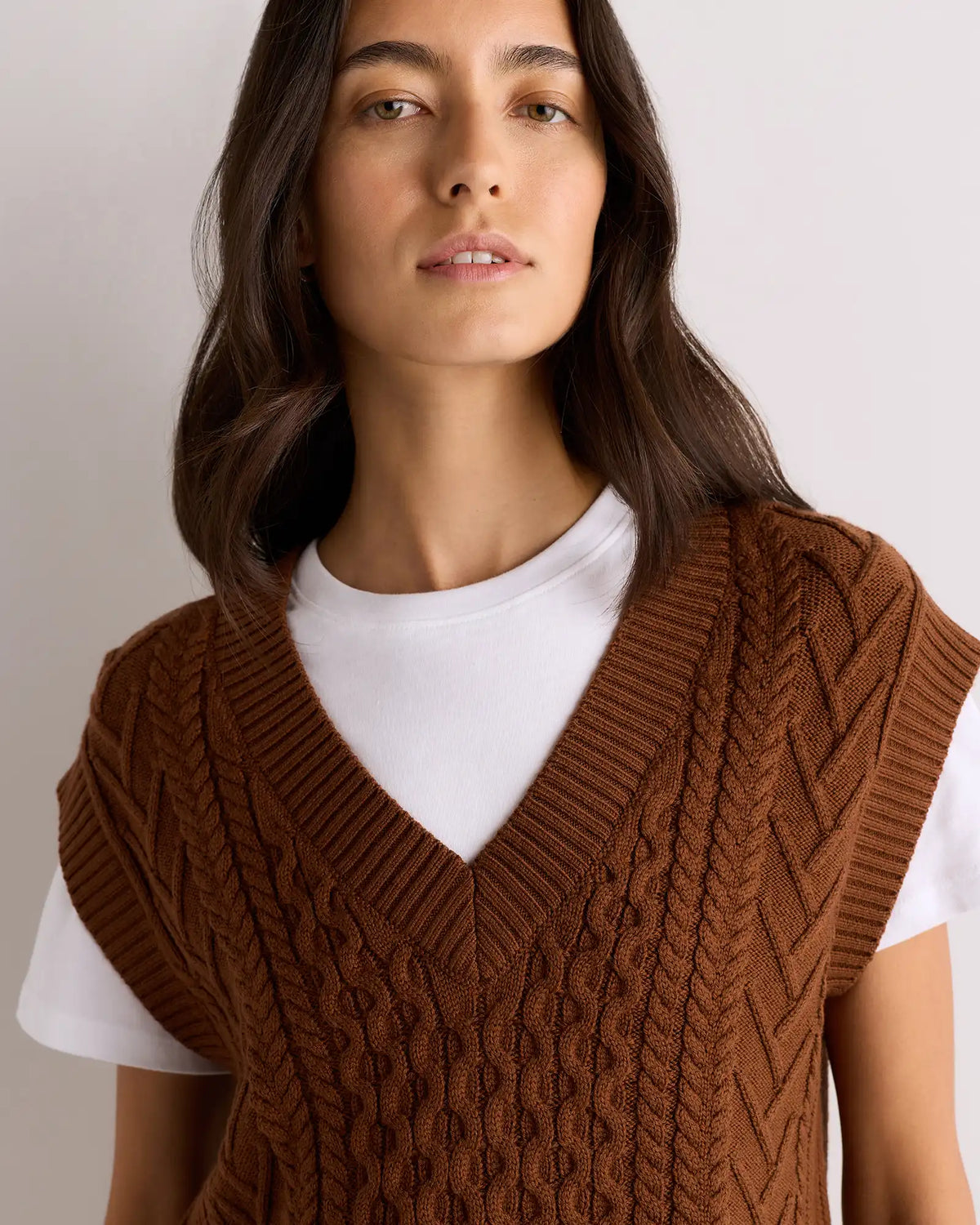 Australian Merino Wool Cable Sweater Vest