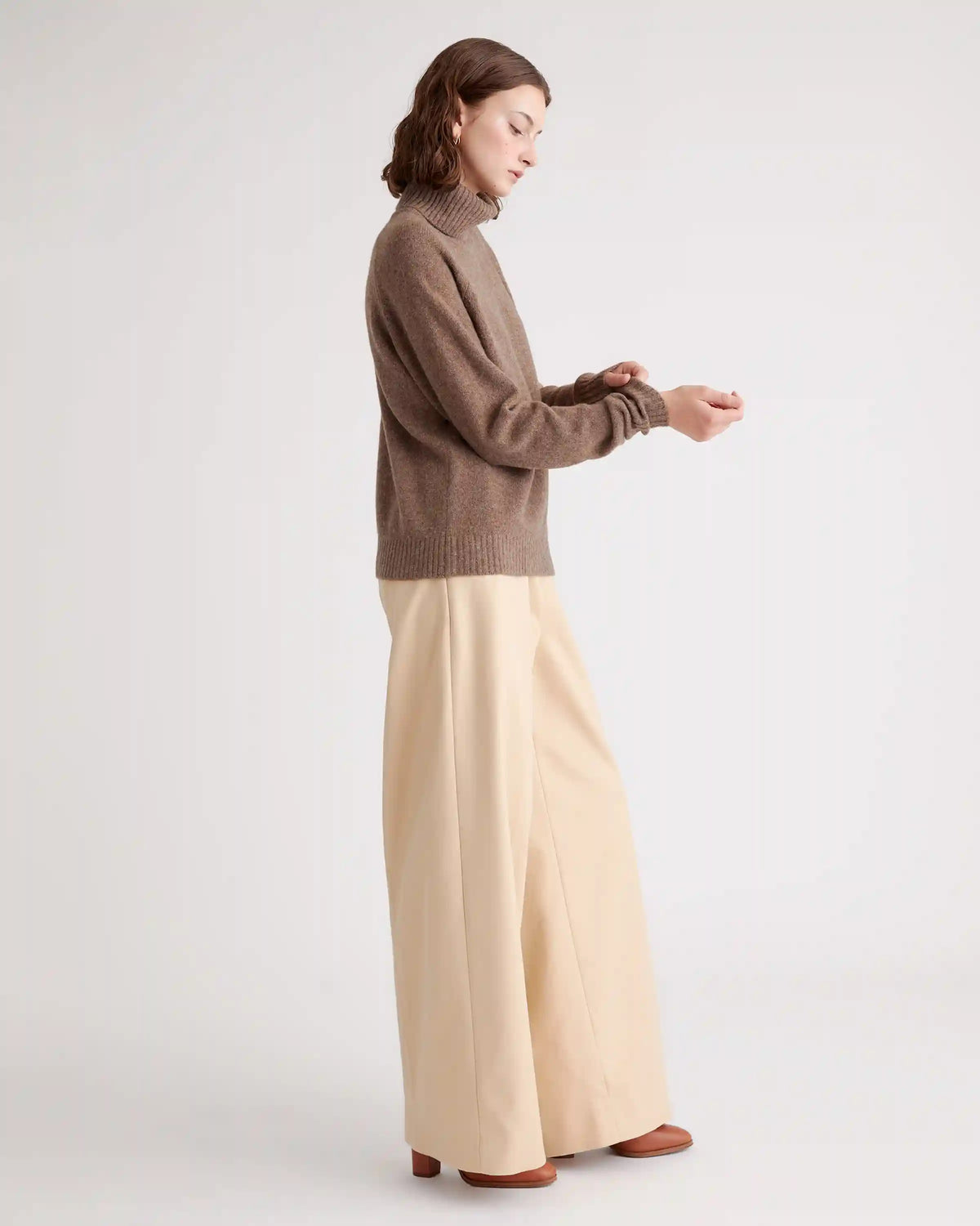 100% Yak Wool Turtleneck Sweater