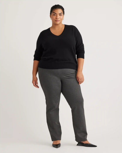 Mongolian Cashmere V-Neck Sweater