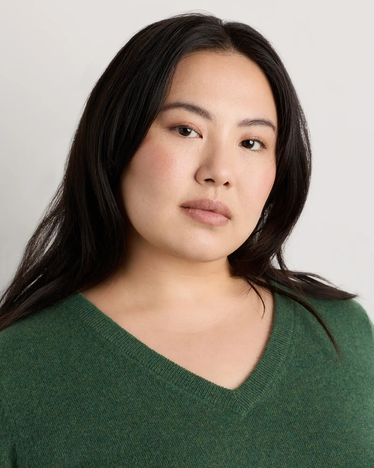Mongolian Cashmere V-Neck Sweater