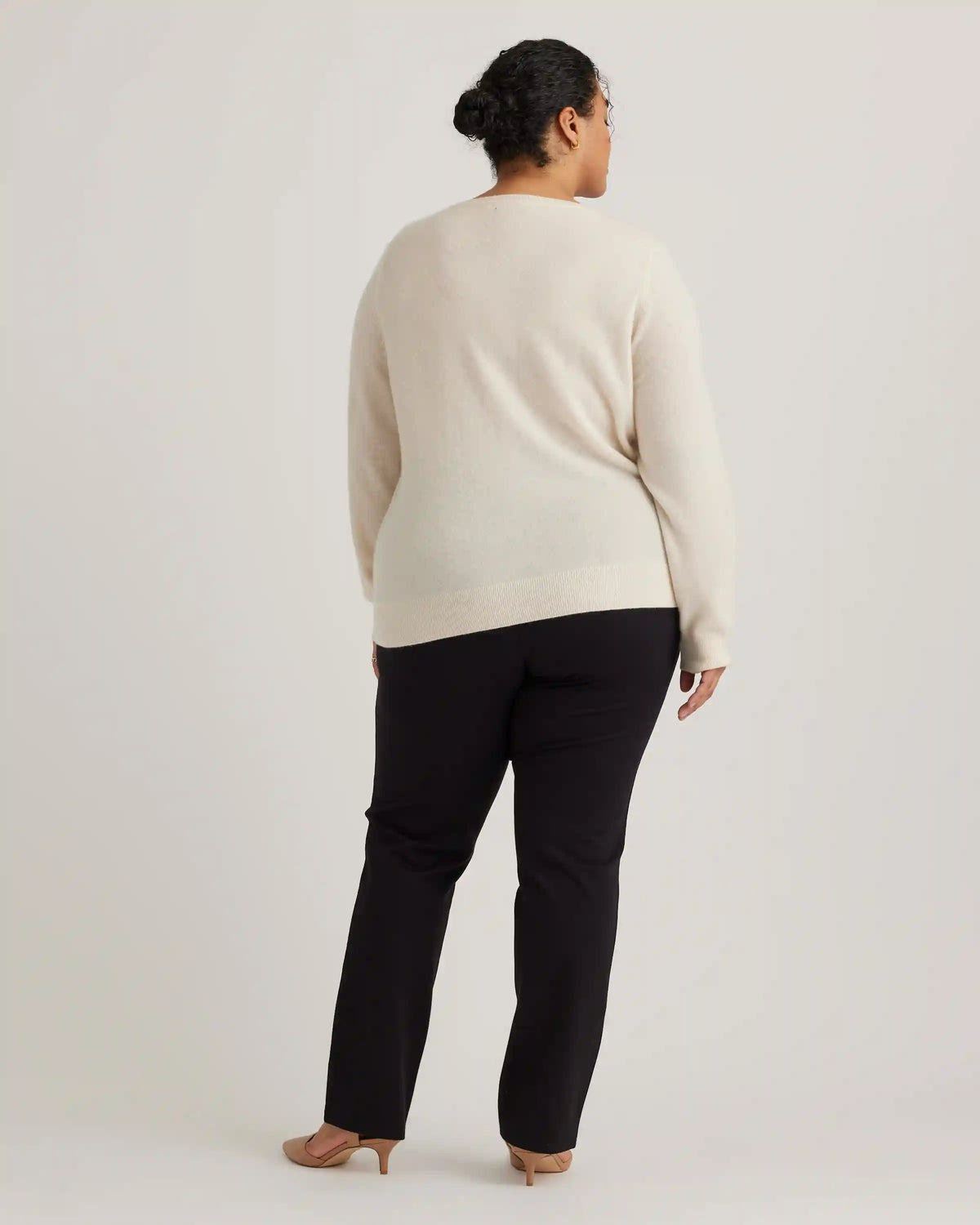Mongolian Cashmere V-Neck Sweater