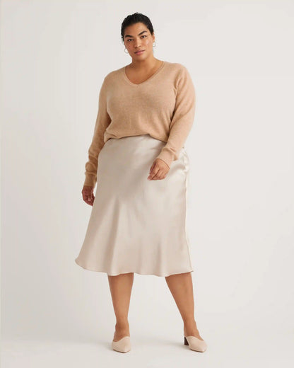 Mongolian Cashmere V-Neck Sweater