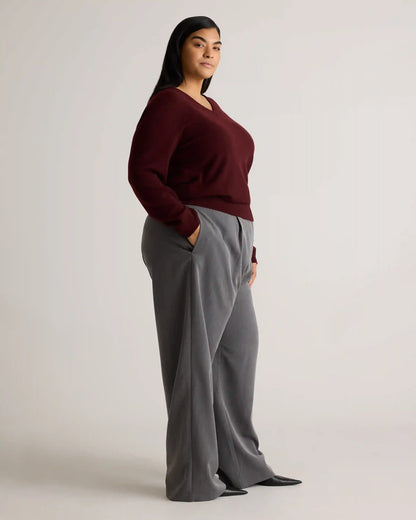 Mongolian Cashmere V-Neck Sweater