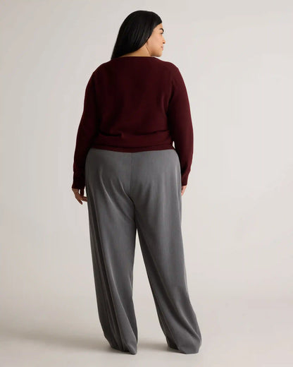 Mongolian Cashmere V-Neck Sweater