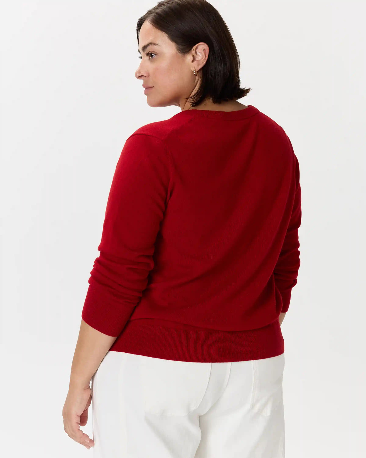 Mongolian Cashmere V-Neck Sweater