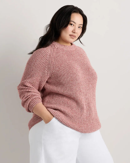 100% Organic Cotton Fisherman Crew Sweater