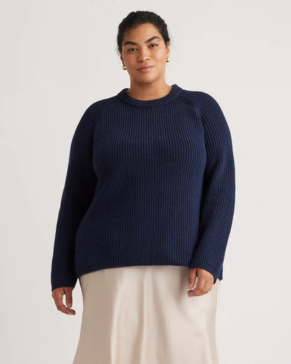 100% Organic Cotton Fisherman Crew Sweater
