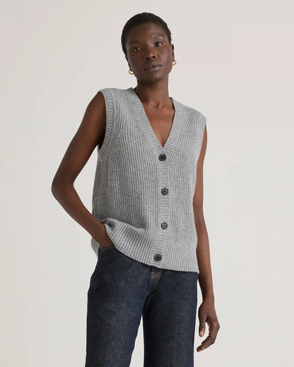 Mongolian Cashmere Fisherman Sweater Vest