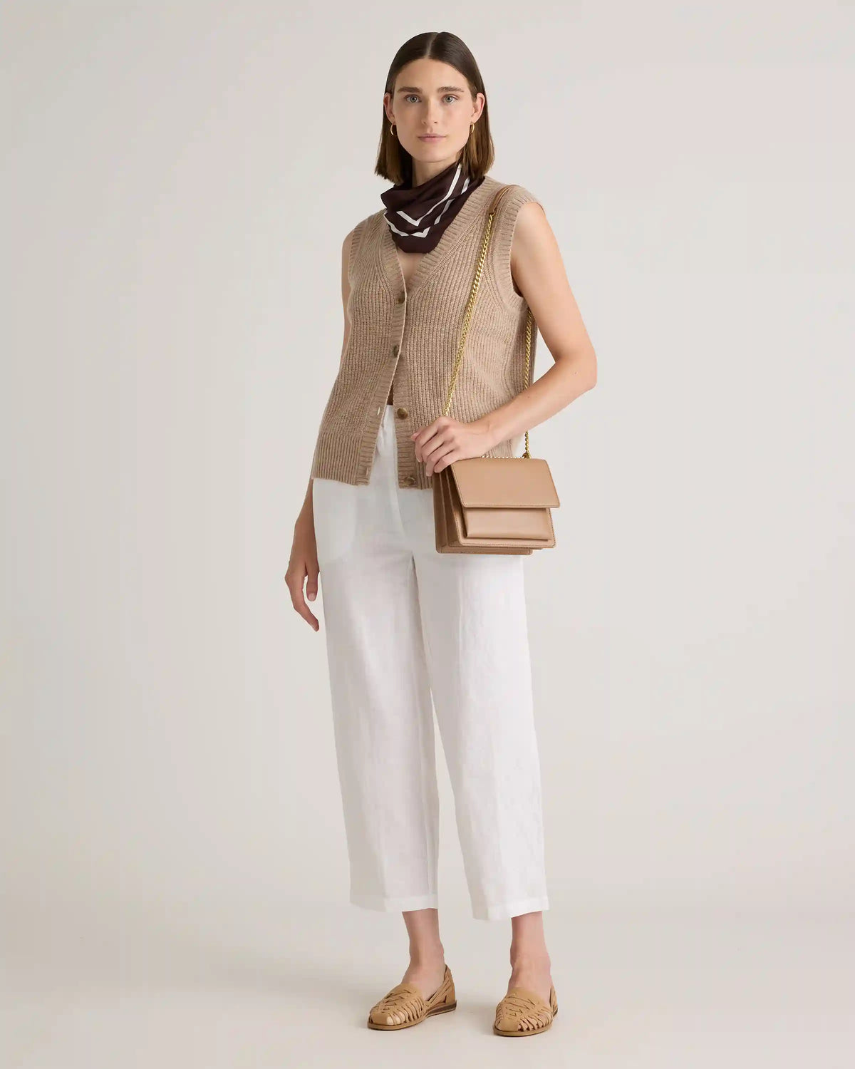 Mongolian Cashmere Fisherman Sweater Vest