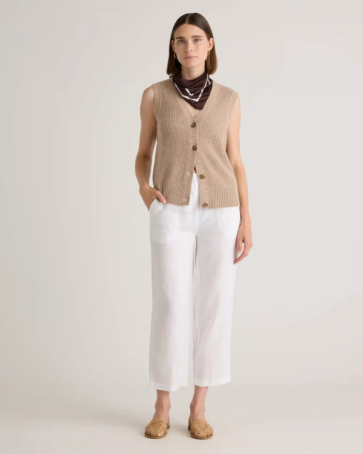 Mongolian Cashmere Fisherman Sweater Vest
