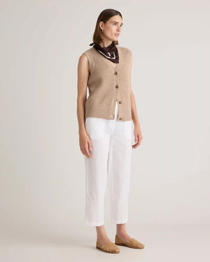 Mongolian Cashmere Fisherman Sweater Vest