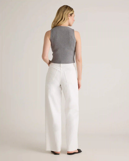 Eco-Knit Split Front Sweater Vest