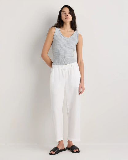 100% Organic Cotton Waffle Cropped Sweater Tank