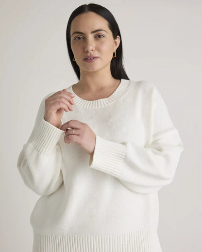 100% Organic Cotton Boyfriend Crew Sweater