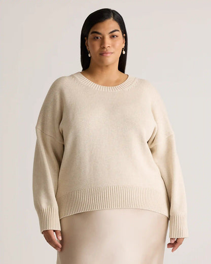 100% Organic Cotton Boyfriend Crew Sweater