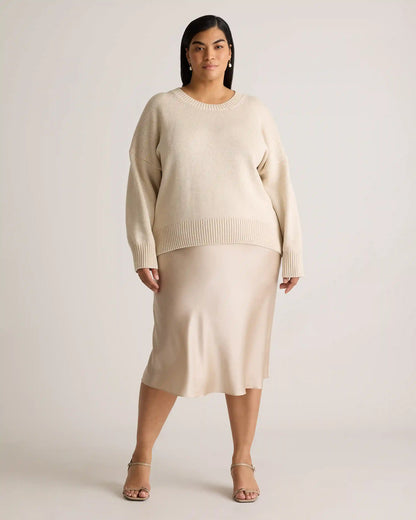 100% Organic Cotton Boyfriend Crew Sweater
