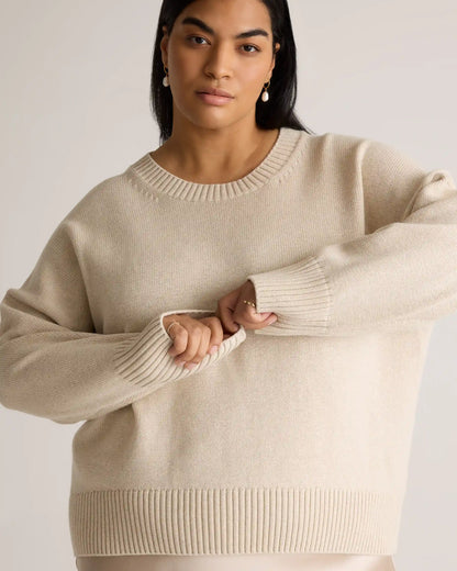 100% Organic Cotton Boyfriend Crew Sweater
