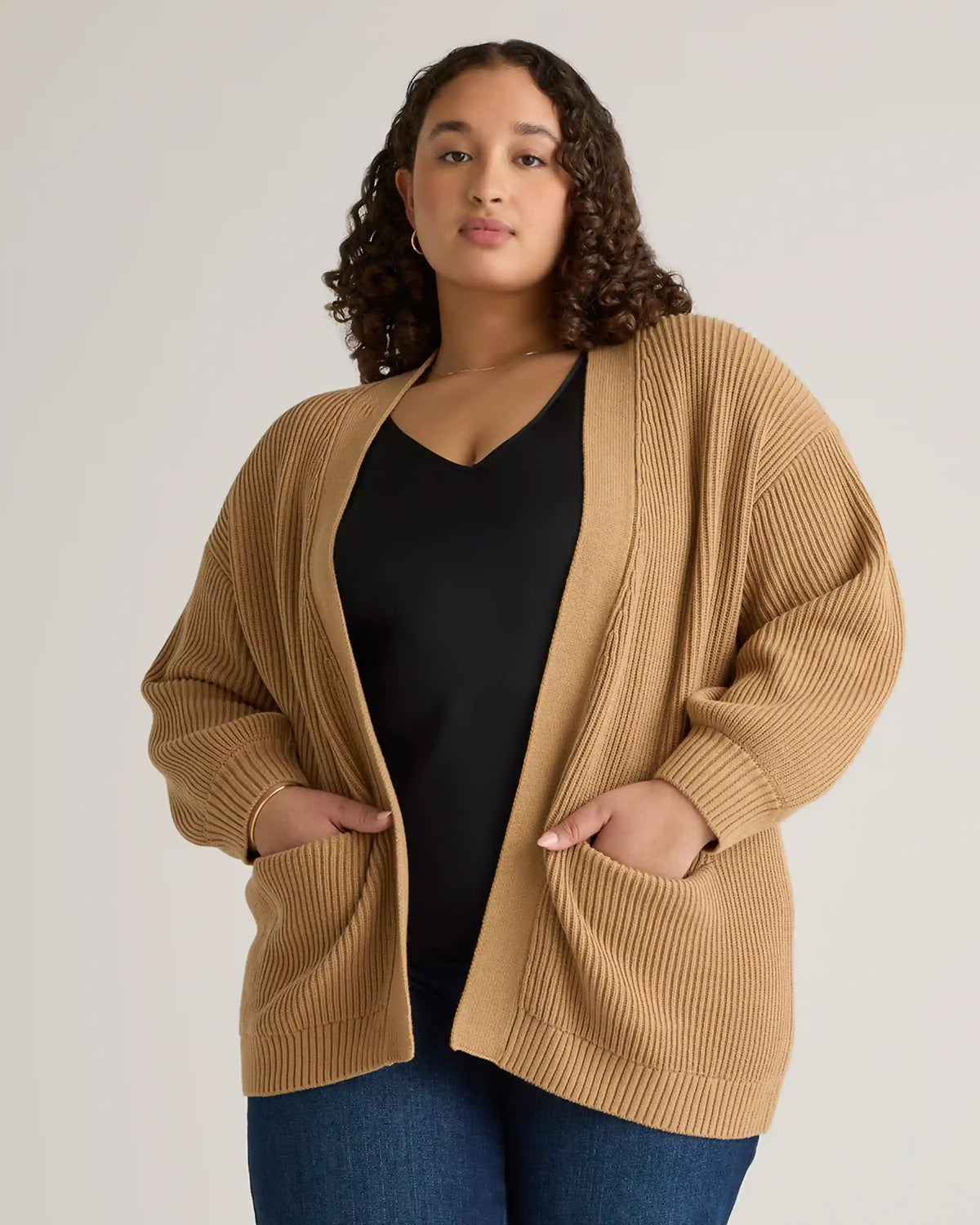100% Organic Cotton Oversized Cardigan
