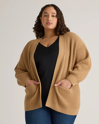 100% Organic Cotton Oversized Cardigan