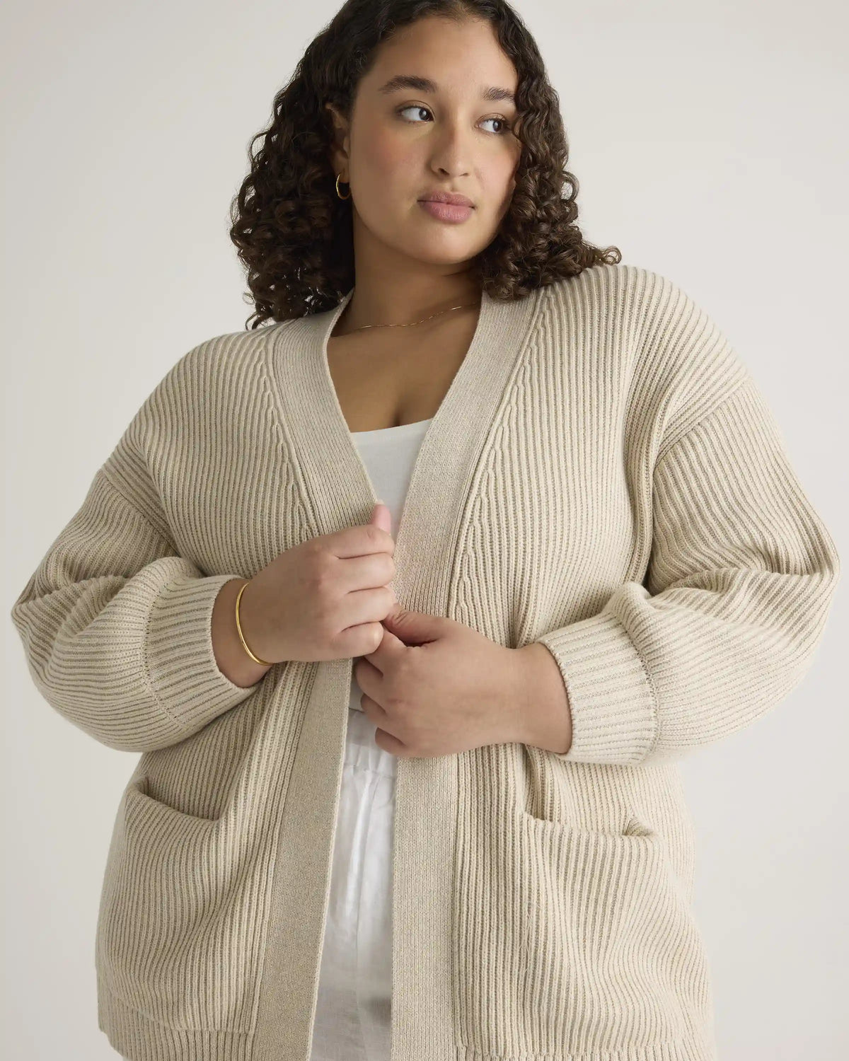 100% Organic Cotton Oversized Cardigan
