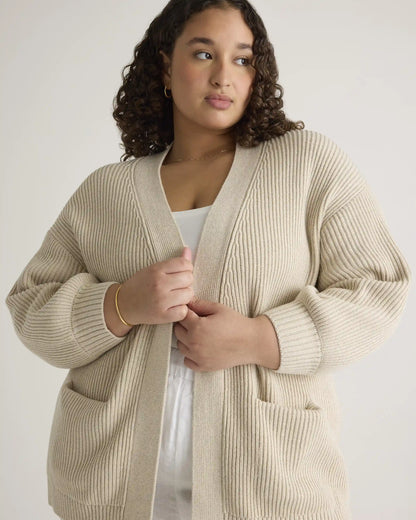 100% Organic Cotton Oversized Cardigan