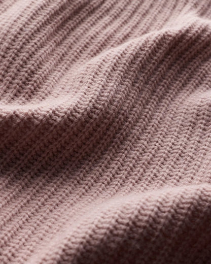 100% Yak Soft Rib Crew Cardigan
