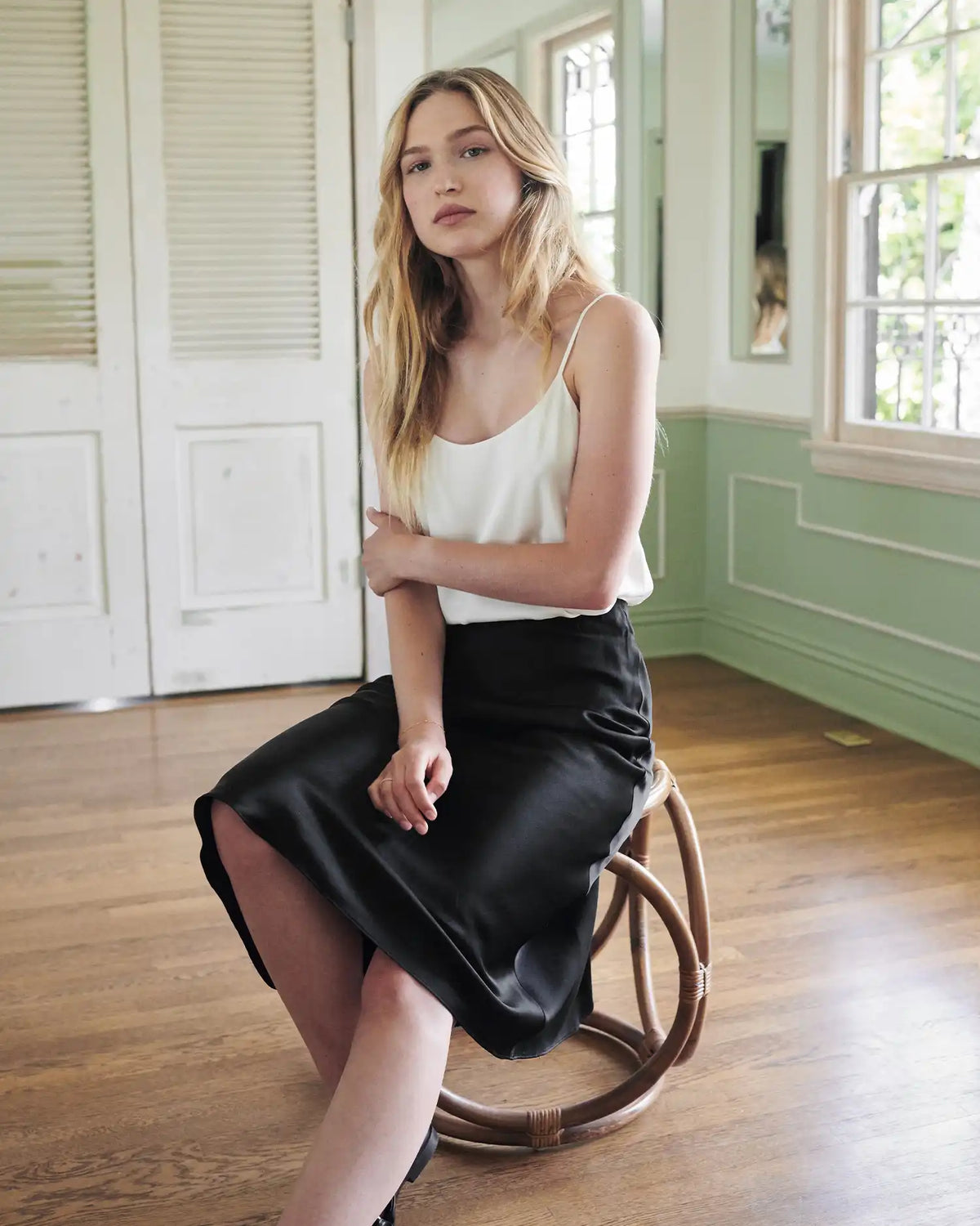 100% Washable Silk Skirt