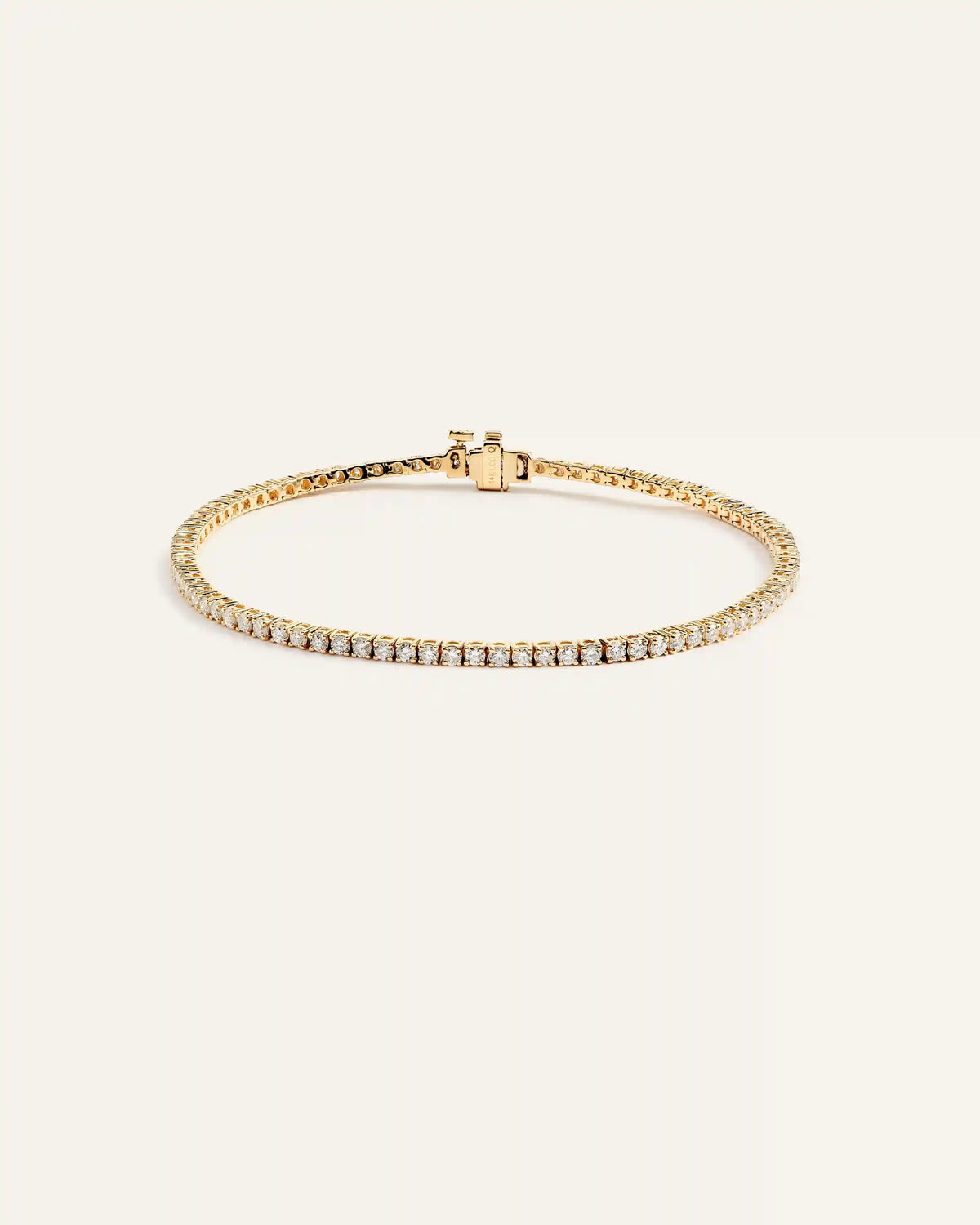 14K Gold Lab Grown Diamond Tennis Bracelet - 2ctw