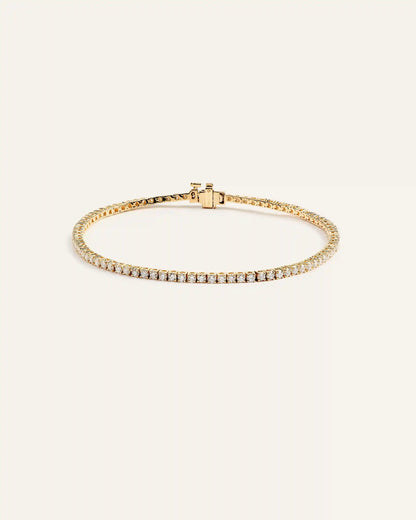 14K Gold Lab Grown Diamond Tennis Bracelet - 2ctw