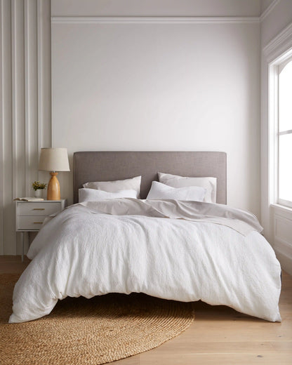 Organic Luxe Honeycomb Duvet Cover Set