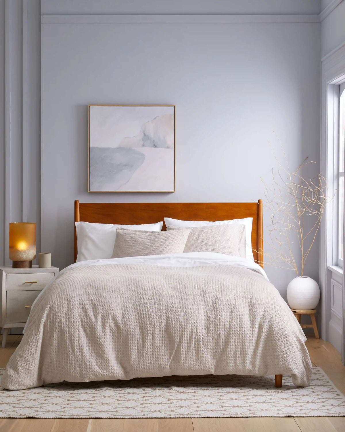Organic Luxe Honeycomb Duvet Cover Set