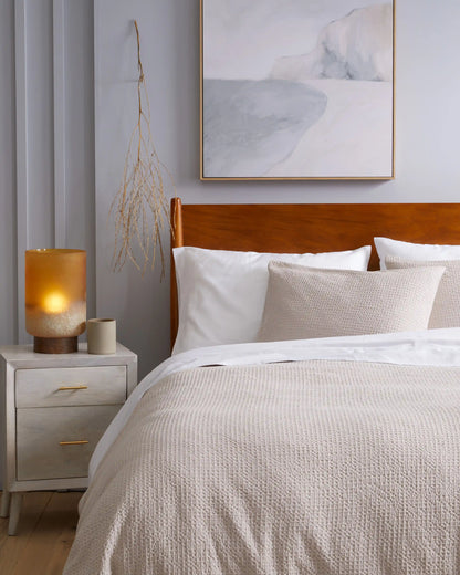 Organic Luxe Honeycomb Duvet Cover Set