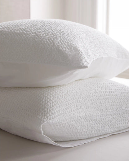 Organic Luxe Honeycomb Sham Set