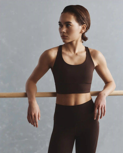 Power-Up Long Line Strappy Sports Bra