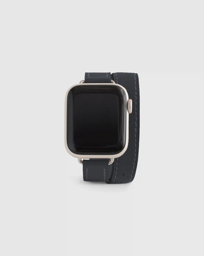 Leather Double Wrap Smartwatch Band