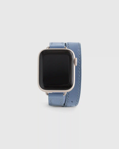 Leather Double Wrap Smartwatch Band