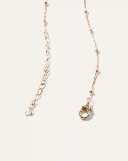 14k Gold Station Bead Choker