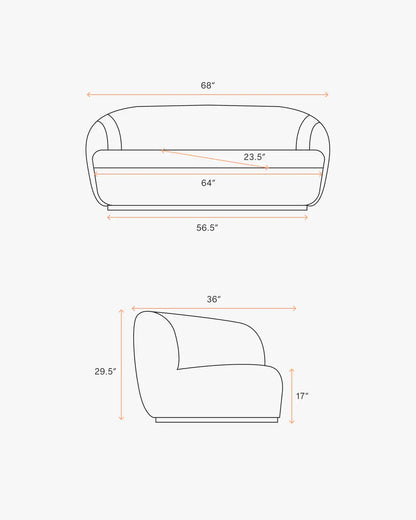 Performance Boucle Loveseat