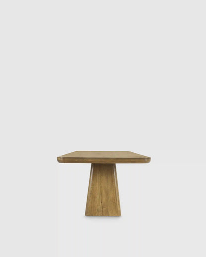 Rustic Oak Plinth Dining Table