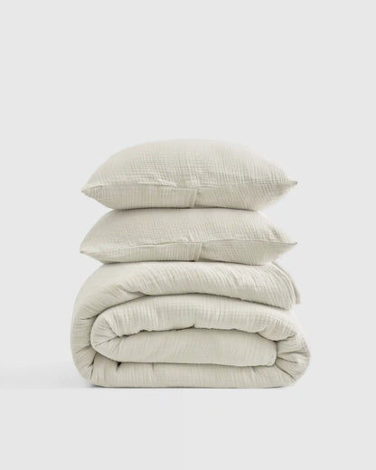 Organic Cotton Gauze Duvet Cover Set