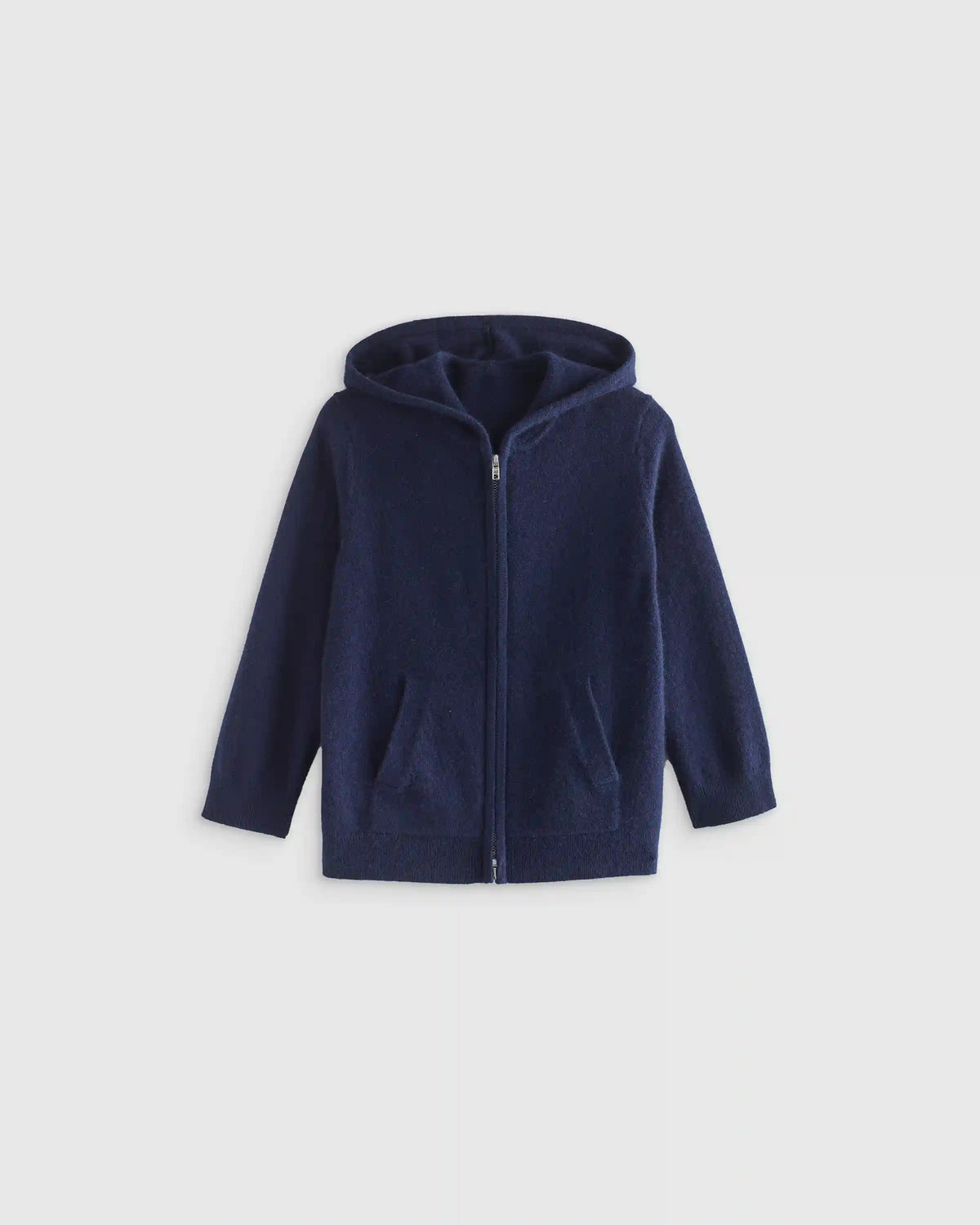 Washable Cashmere Full Zip Hoodie