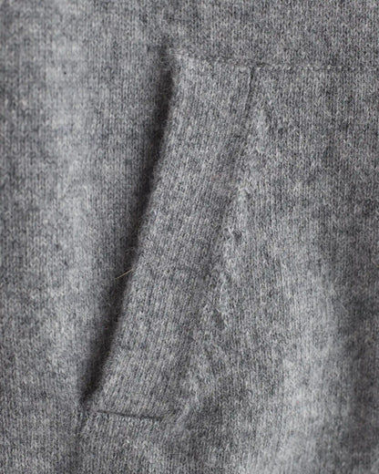 Washable Cashmere Full Zip Hoodie