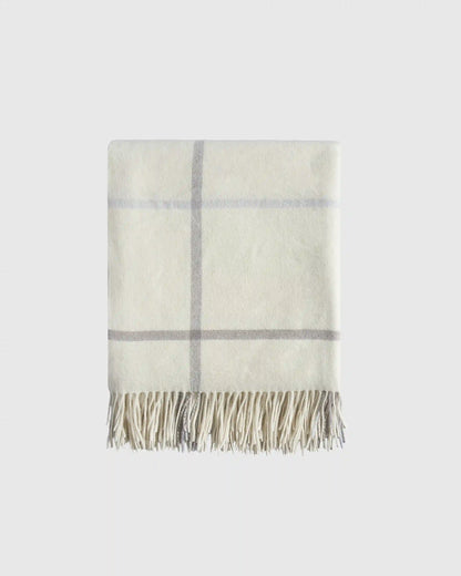 Mongolian Cashmere Plaid Throw