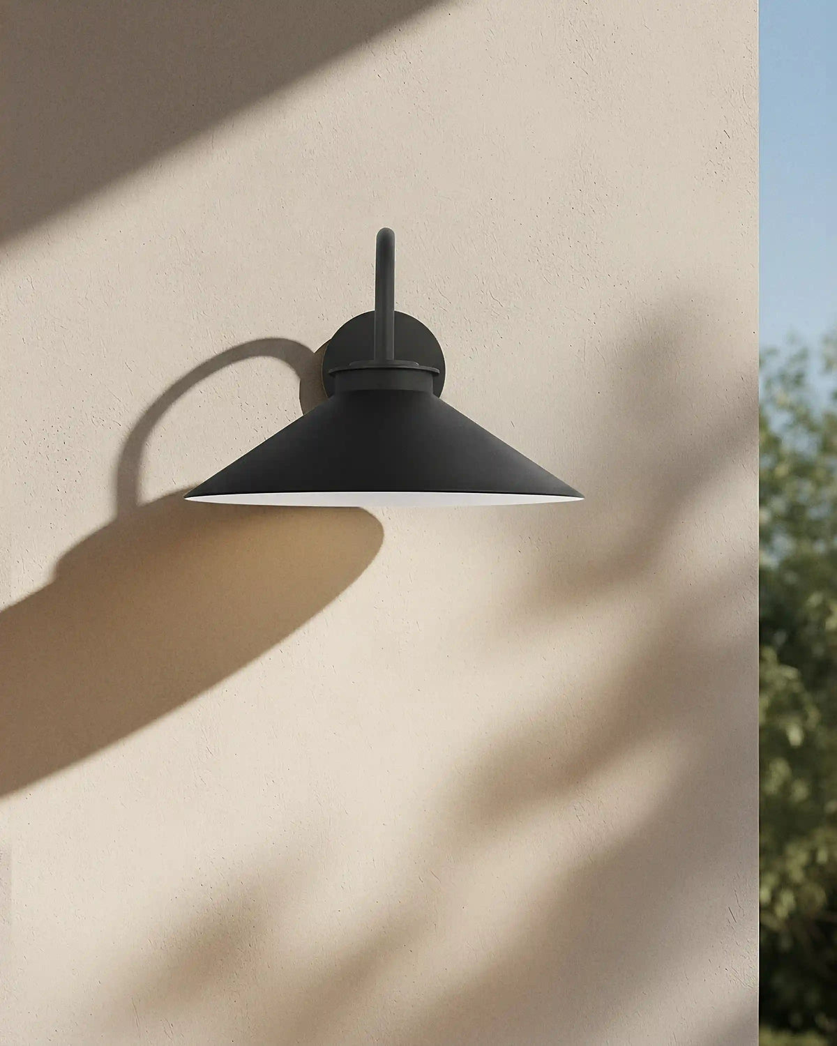 Contemporary Steel Indoor/Outdoor Barn Sconce