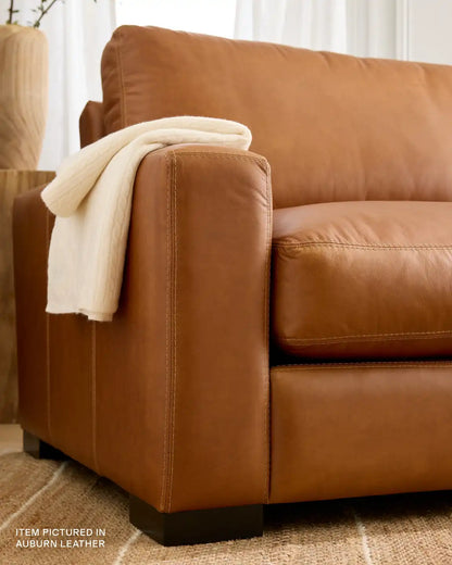 Stillman Chaise Sectional in Leather