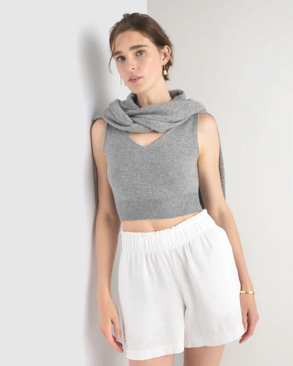 100% European Linen High Waisted Shorts